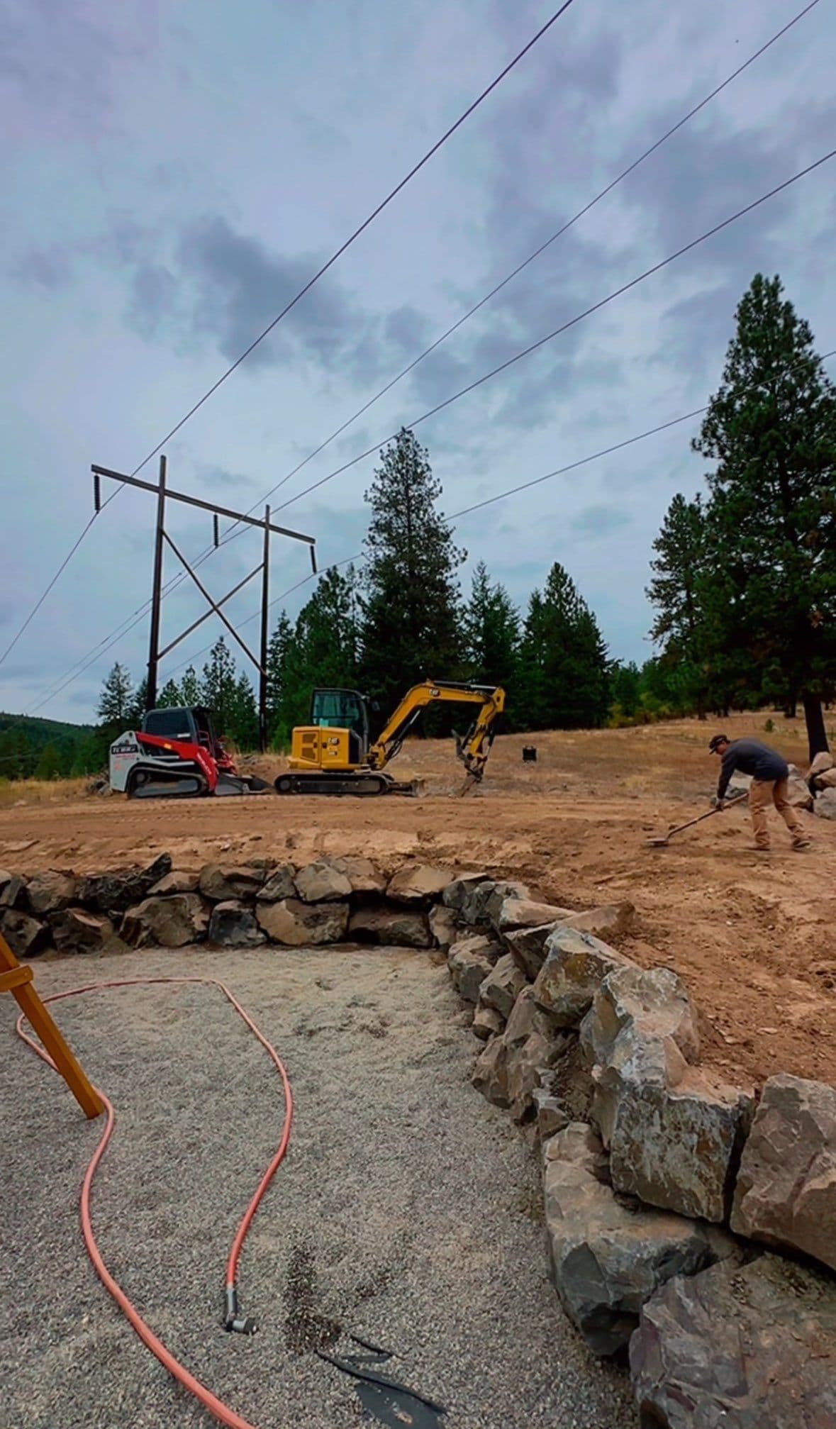 Boulder Wall Completed at C&R Dirtworx image