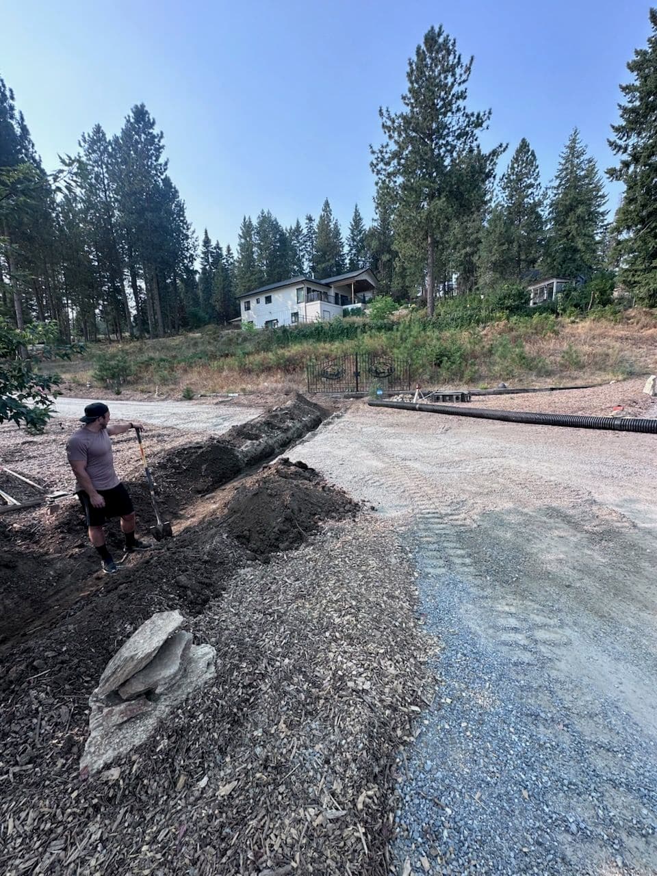 Project Site Prepared with New Culverts and Regraded Terrain image